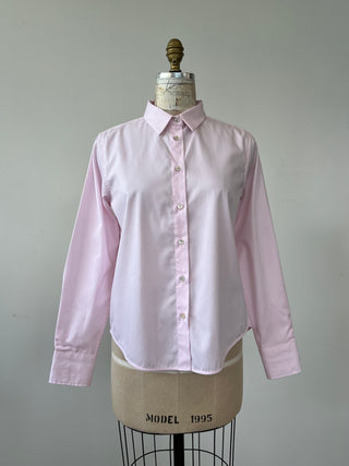 Powder pink cotton flared blouse (6)