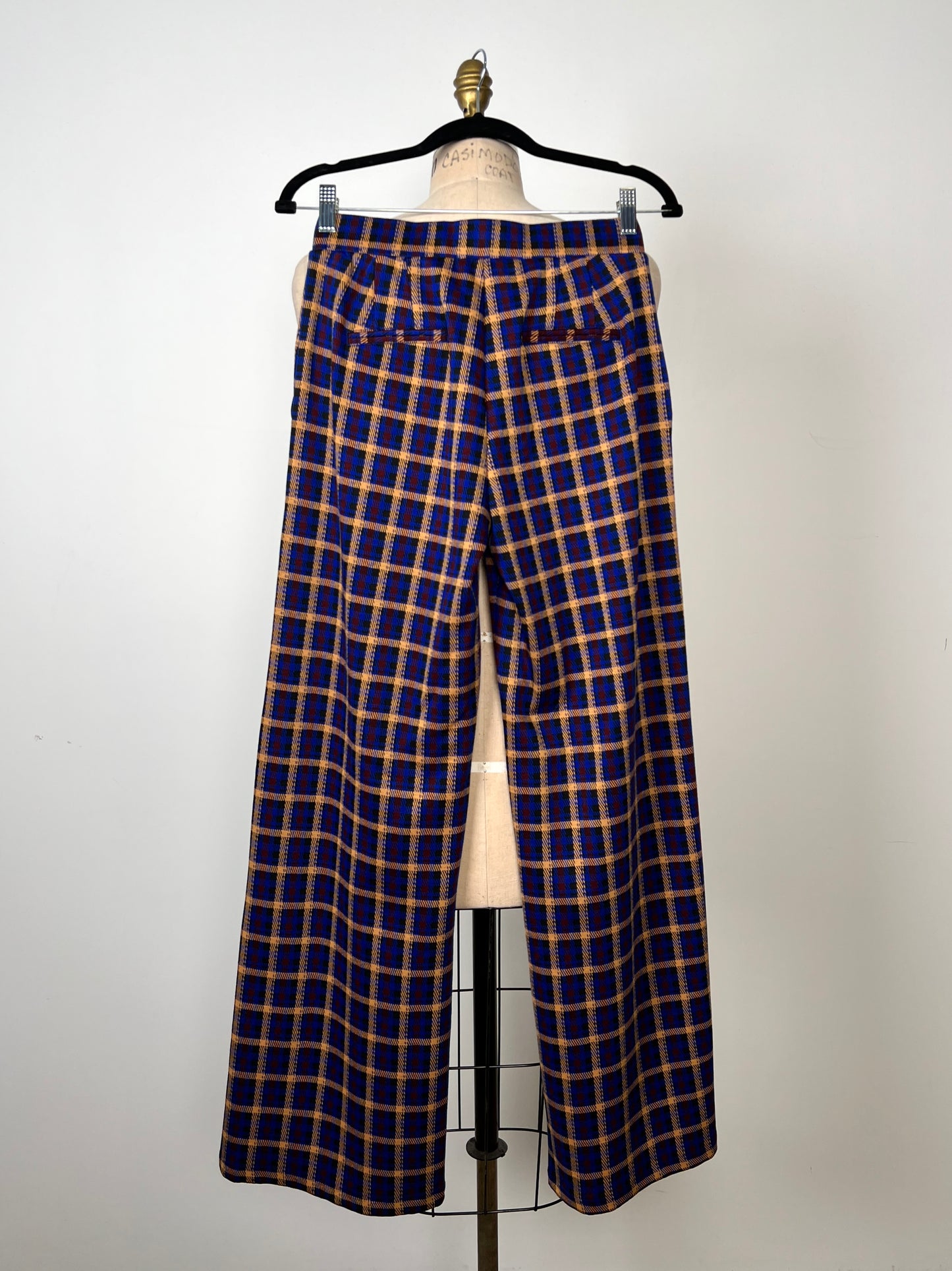 Pantalon tartan bleu électrique  (S)