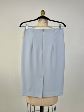 Sky blue pencil skirt (4)