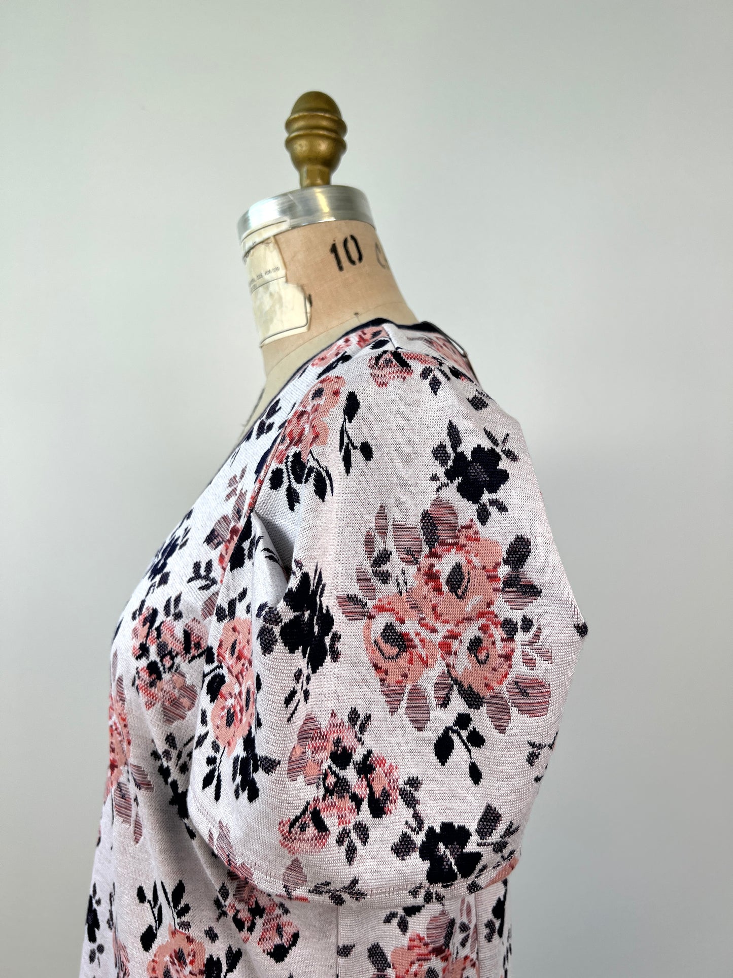 Robe en tricot  jacquard floral (S-L)