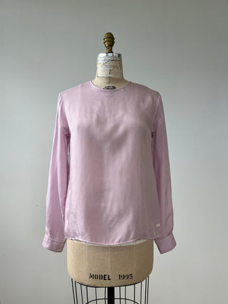 Blouse en cupro rose lilas (6)