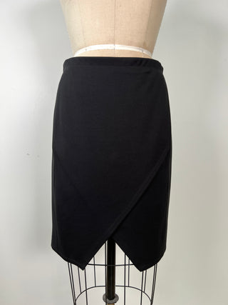 Stretchy Cross Slit Skirt (6)