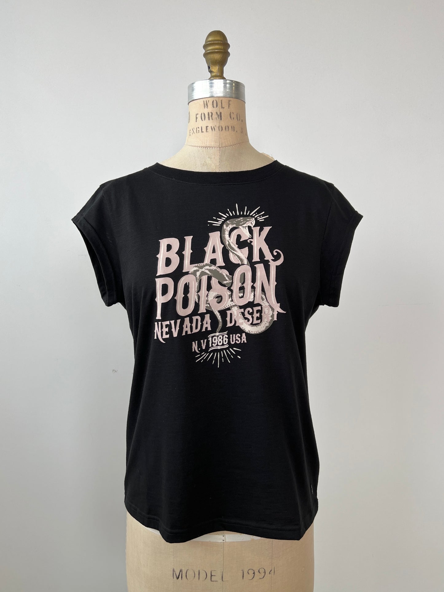 T-shirt noir BLACK POISON (S)