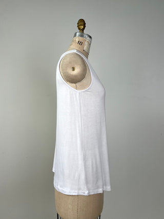 White top in silky natural fibers (XS to XL)