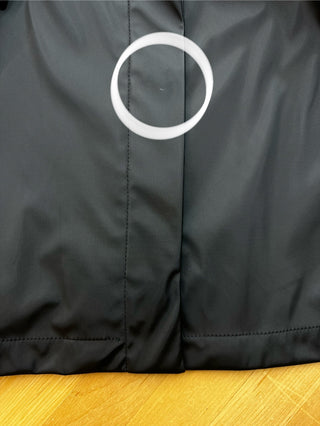 Black, fitted jacket with a notched collar (S)
