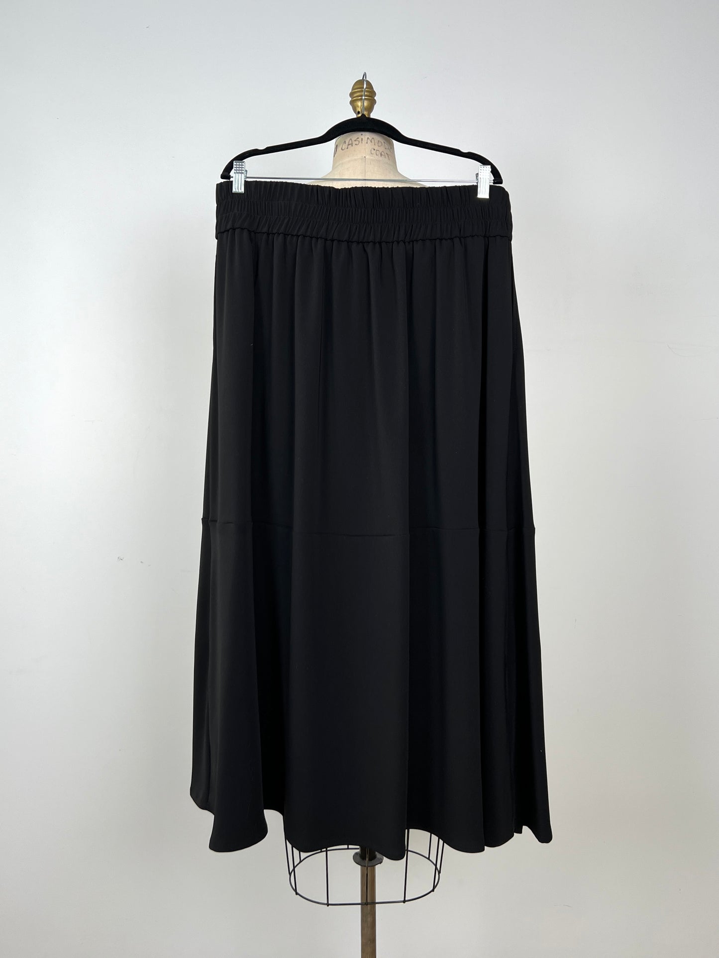 Jupe ample sarouel noire lavable (XL)