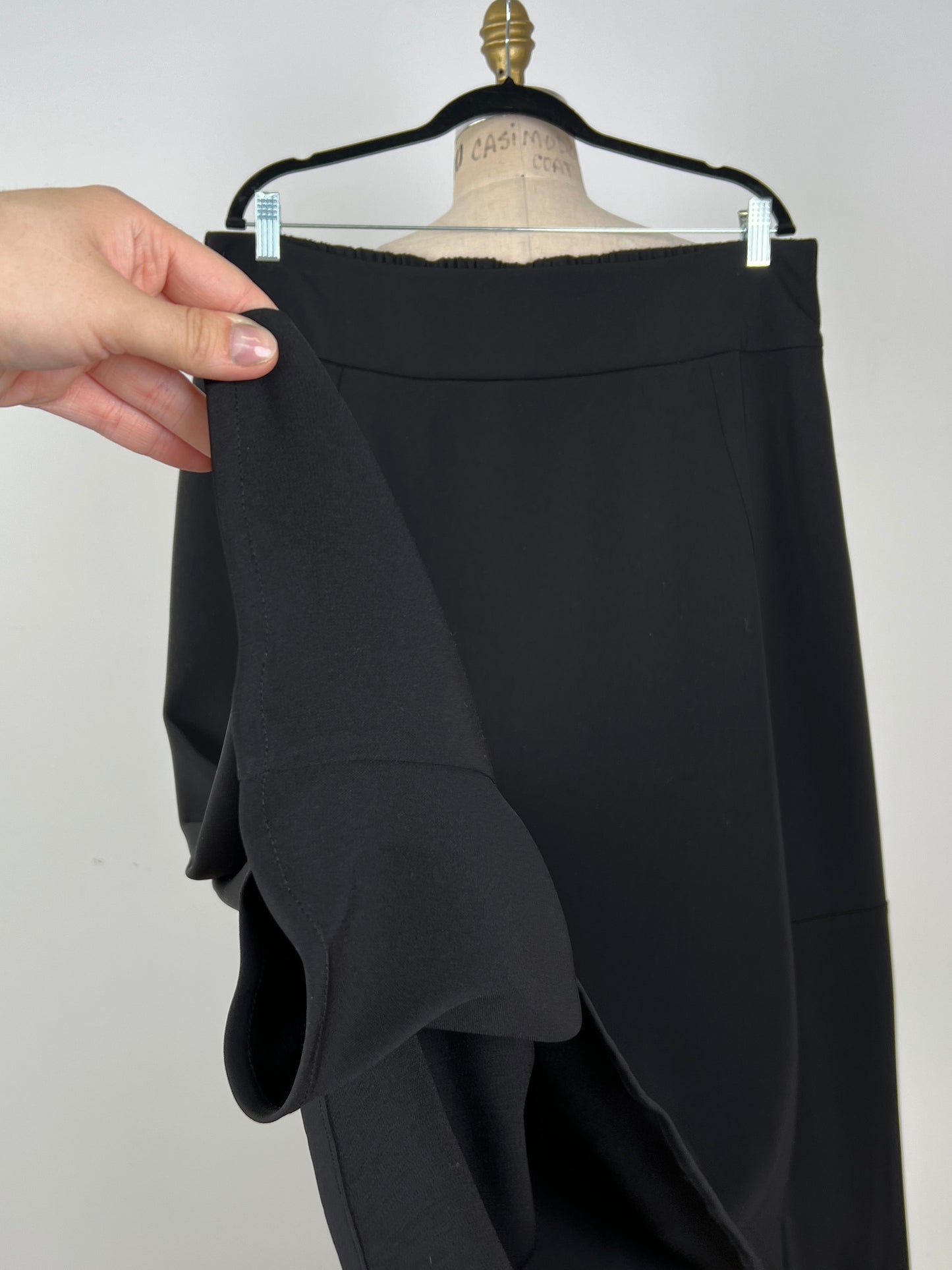 Jupe ample sarouel noire lavable (XL)
