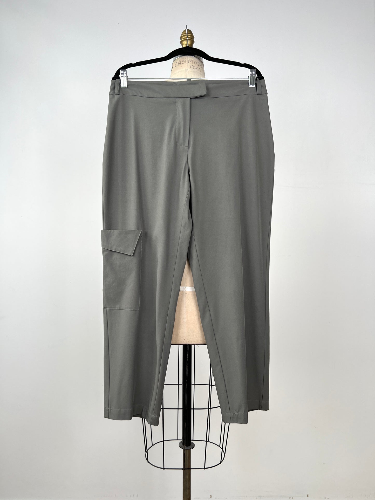 Pantalon gris ardoise à poche cargo (L)