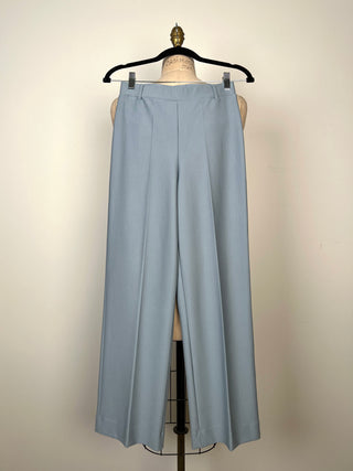 Pantalon mou chic extensible bleu ciel (XS)