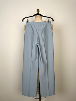 Pantalon mou chic extensible bleu ciel (XS)