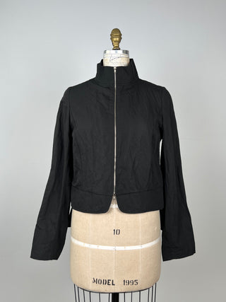 Black chic biker jacket (XS)