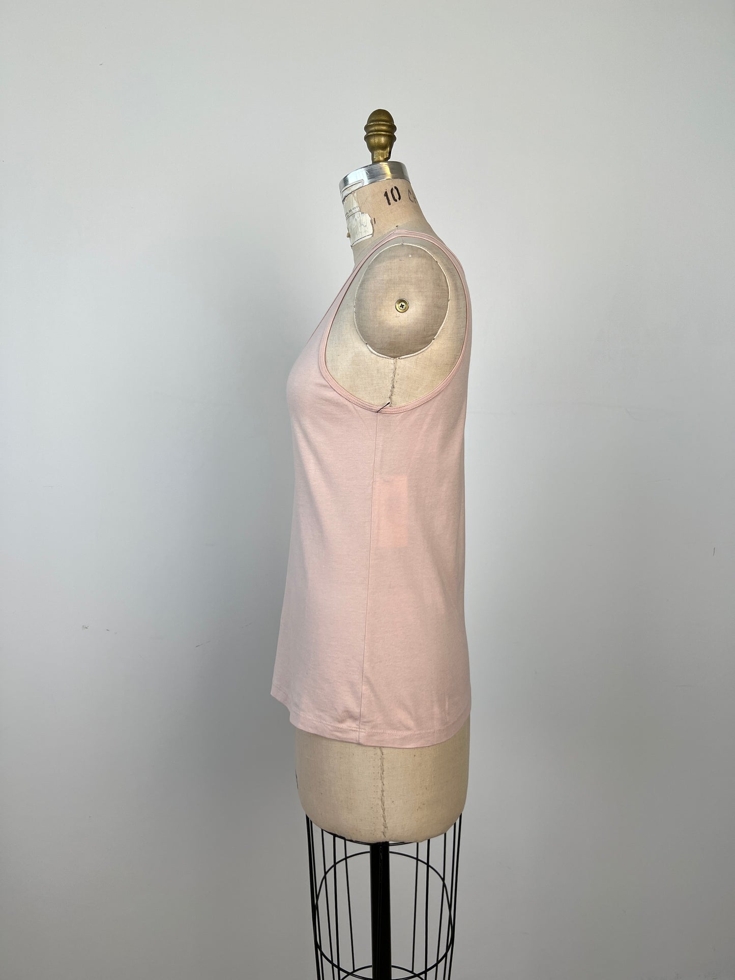 Top en pur coton  rose pâle (M)