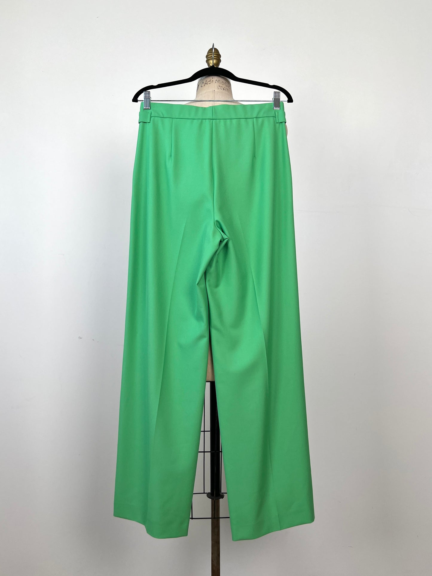 Pantalon tailleur vert lavable (8)