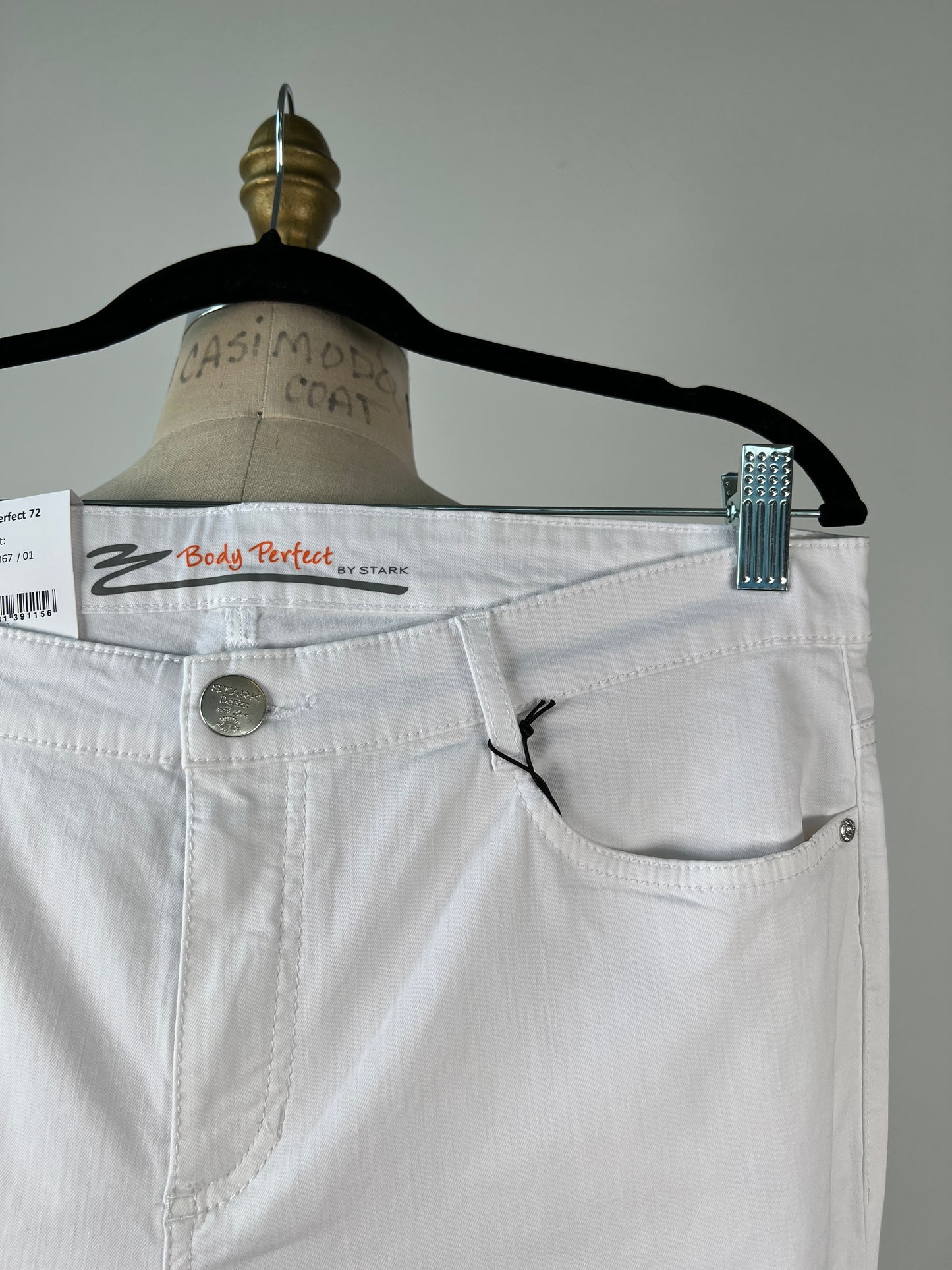 Pantalon skinny blanc façon denim extensible (6,14,16,18)