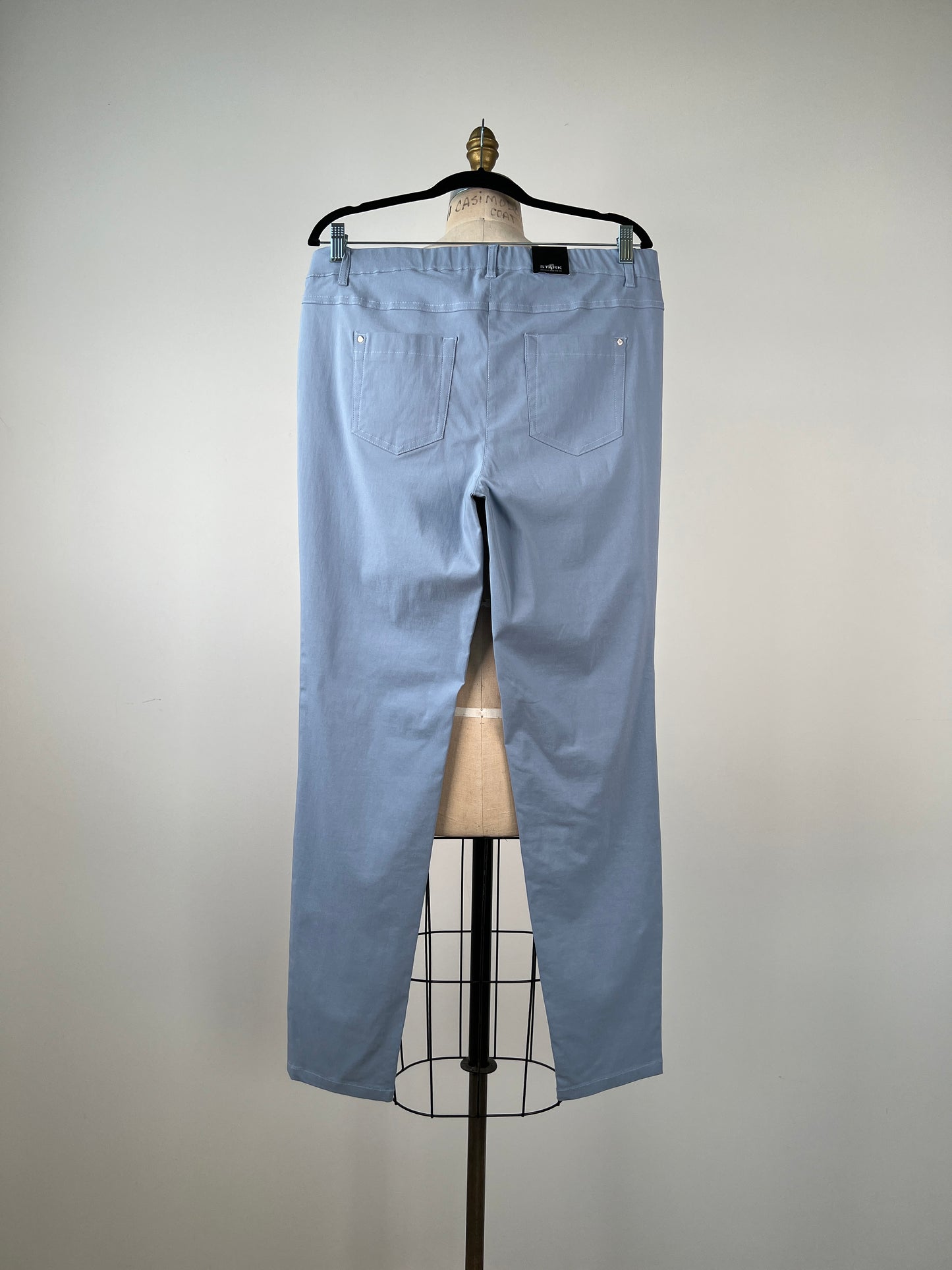 Pantalon legging bleu craie à coupe façon denim (4+14)