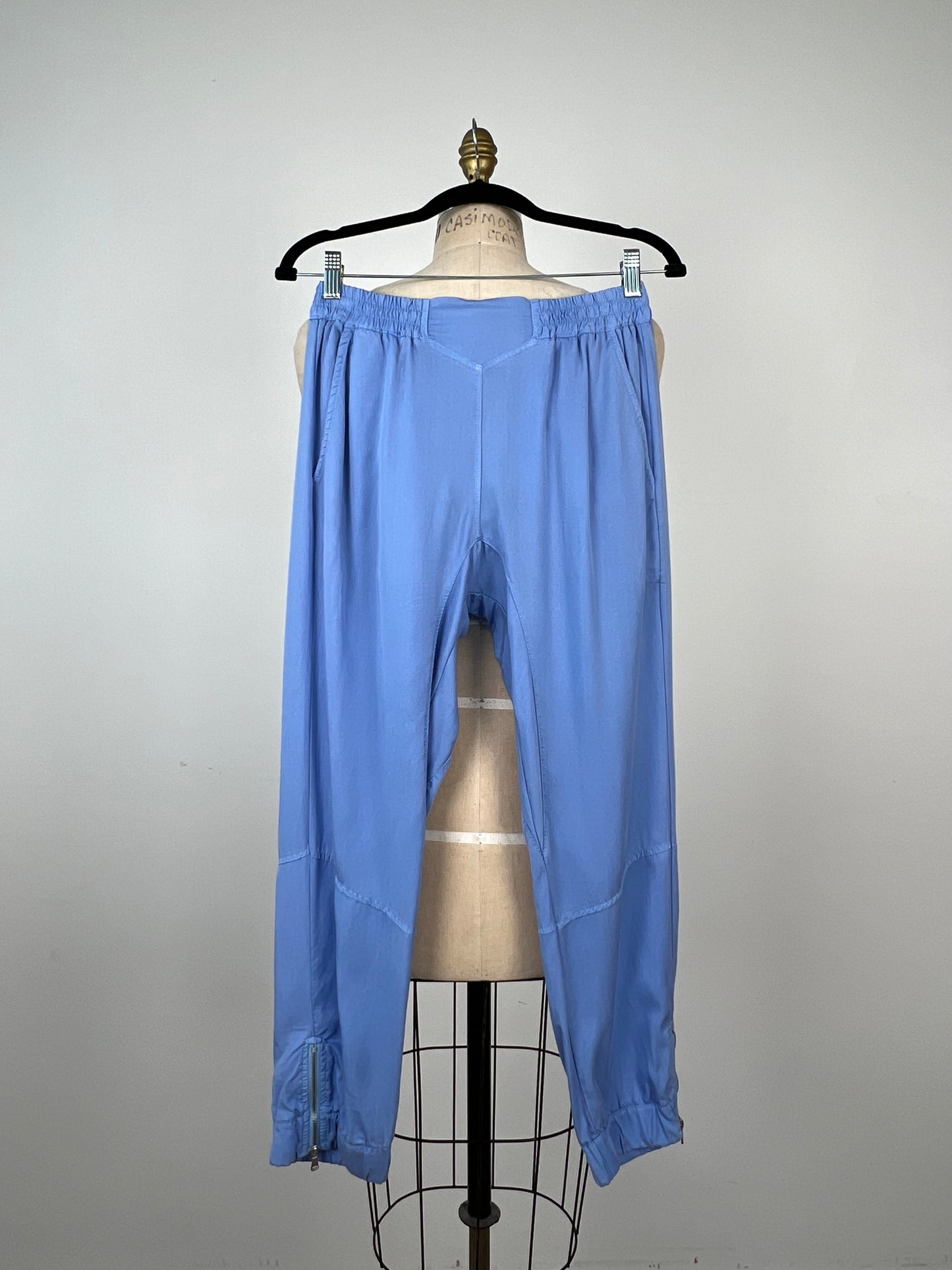 Pantalon jogger en lyocell bleu lavande (M)