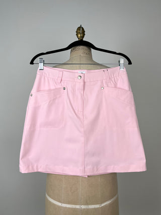 Jupe / short en microfibre rose poudre (4 à 8)