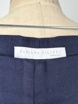 Navy woven cotton pants (XL)