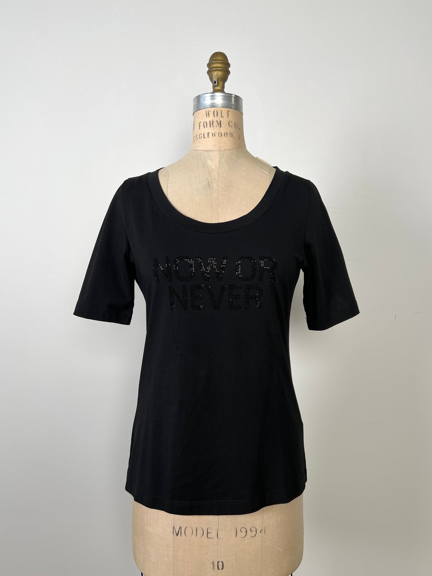 T-shirt noir NOW OR NEVER (10)