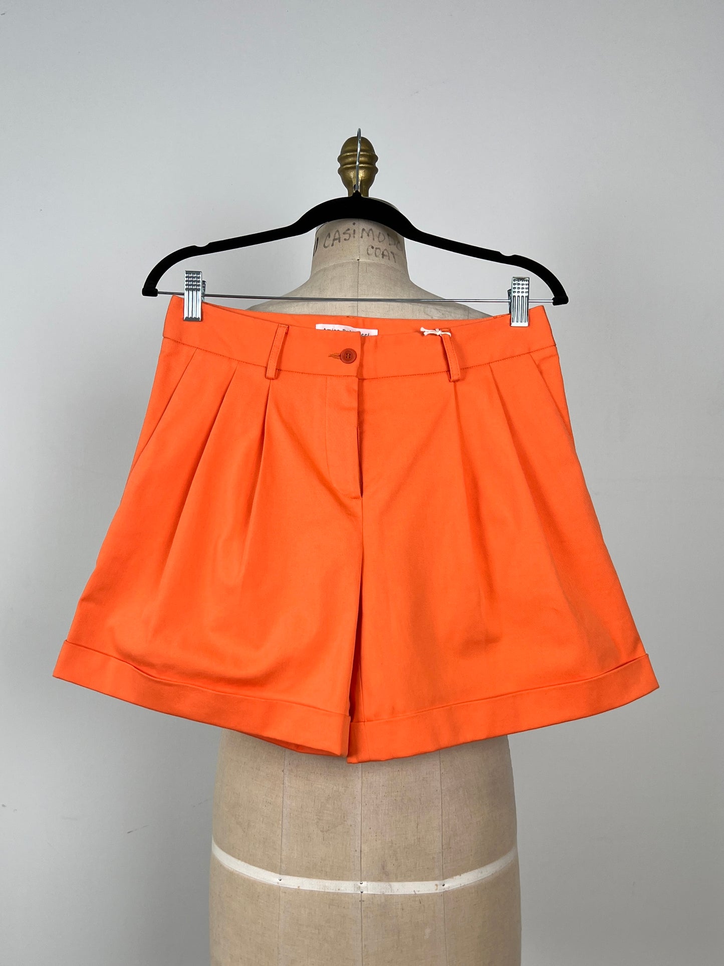 Short tailleur orange (4)