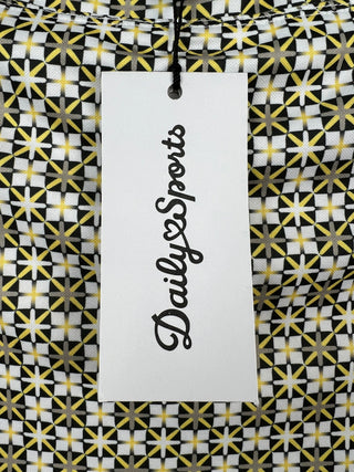 Jupe/short graphique noir blanc jaune (XS à L)