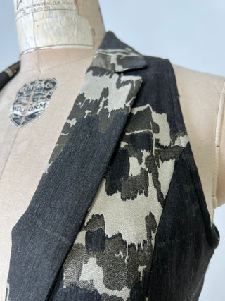 Iridescent camouflage jacquard blazer (S to L)