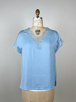 Sky blue floral lace top (6)