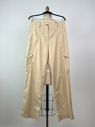 Sand fluid canvas cargo pants (8)