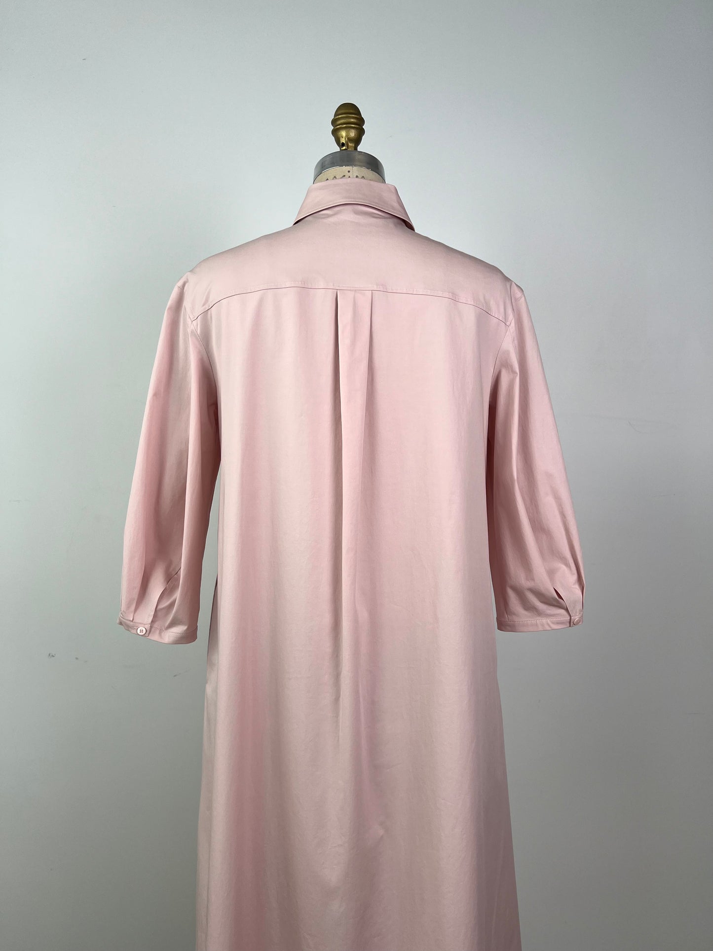 Robe en toile de coton rose poudre lavable (6 à 10)