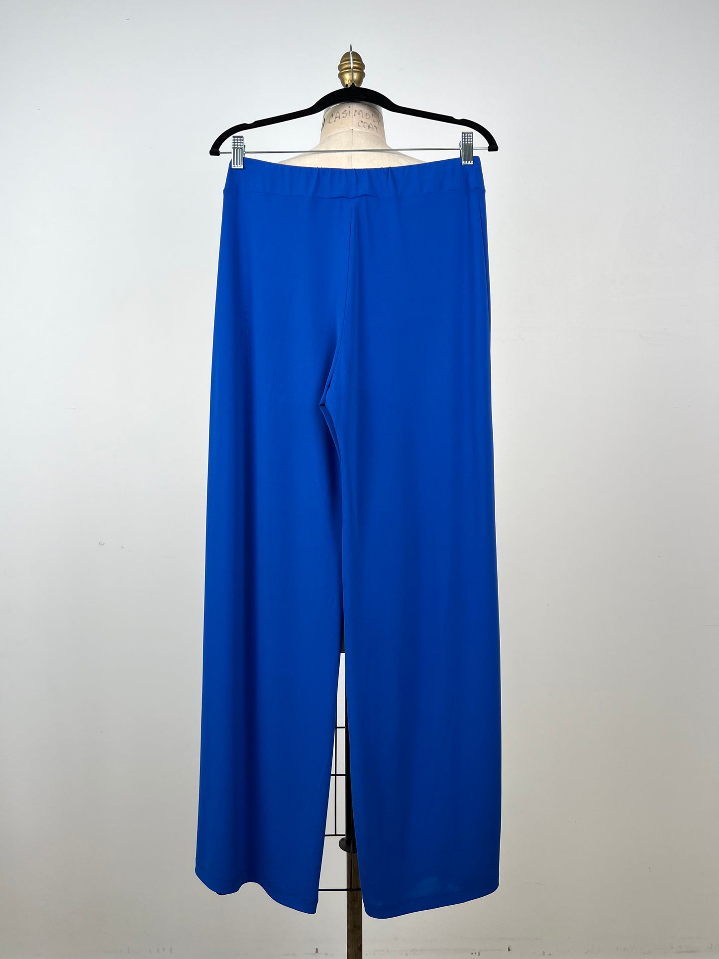 Pantalon palazzo bleu cobalt (S)