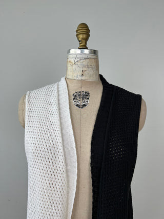 YIN YANG openwork mesh jacket (S)