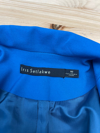 Titan blue fitted blazer (10)