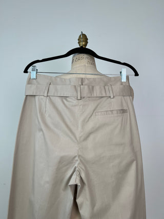 Washable putty high waisted pleated pants (8+10)