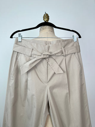 Washable putty high waisted pleated pants (8+10)