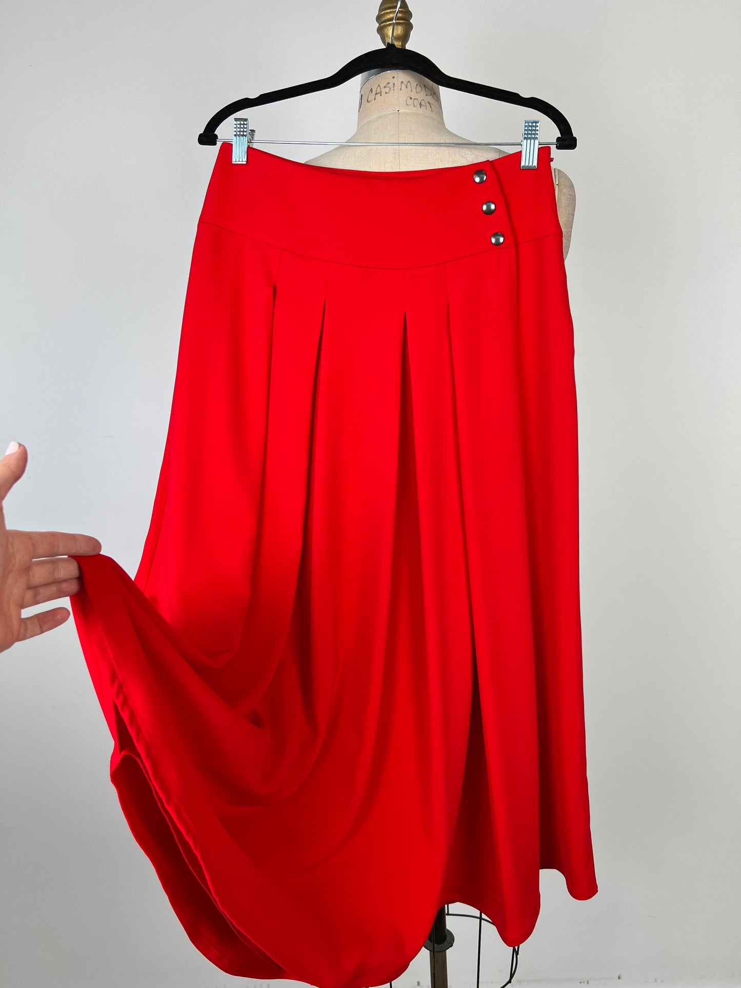 Pantalon/Jupe sarouel rouge lavable (S)