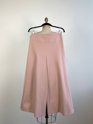 Jupe culotte en tricot rose poudré (S à L)