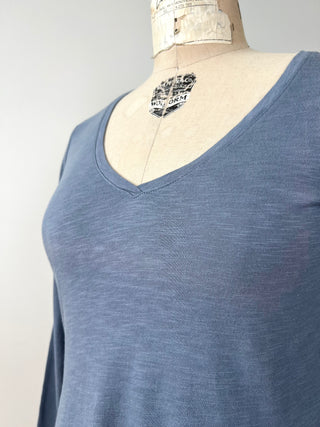 IMP Slate Blue V-Neck T-Shirt (XS+)