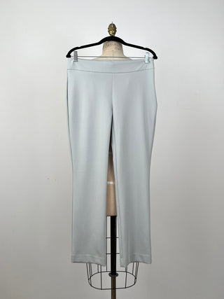 Satin ice blue cigarette pants (6)