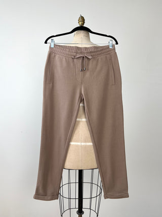 Taupe Fleece Jogger Pants (XS+S)