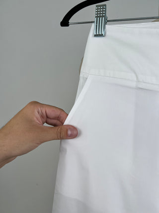 Pantalon blanc à jambe large (2 à 6)