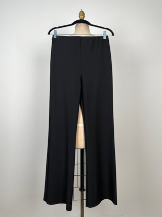 Atena Black Flared Pants with Elastic Waist (XS+M)