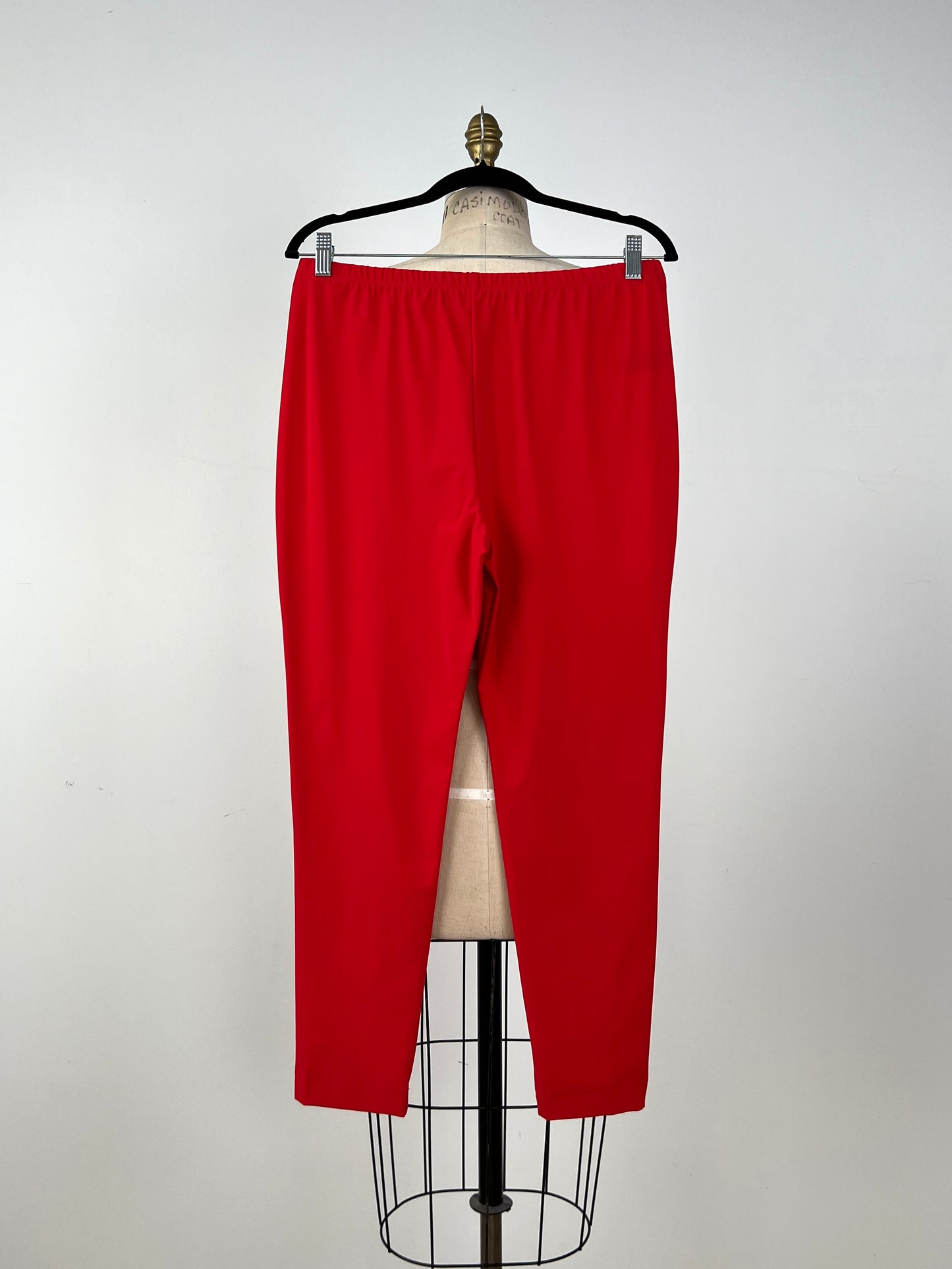 Pantalon legging en microfibre orange sanguine (XL)