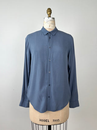 Ultra Soft Slate Blue Blouse (6 &amp; 10)