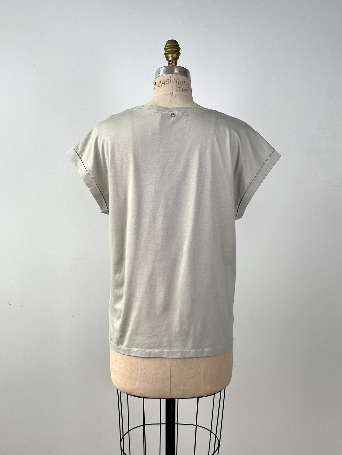 T-shirt gris argile "PARADISE FOUND" (10 et 14)