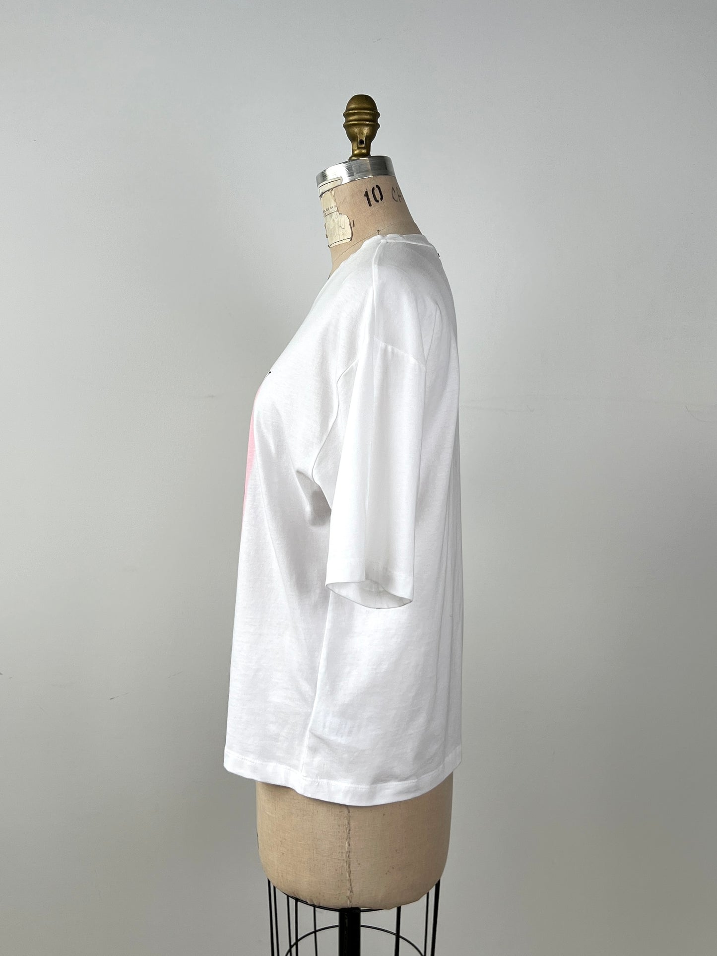 T-shirt blanc imprimé " CHERRY SUMMER" IMP* (S)