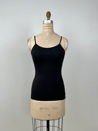 Camisole cintrée noire passe-partout (XS/S)