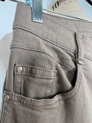 Sand bootcut pants in organic cotton denim (8)