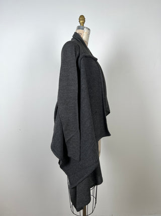 Grey asymmetrical open modular jacket (XS to M)