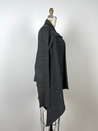 Grey asymmetrical open modular jacket (XS to M)