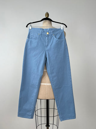 Pantalon en denim bleu (6)